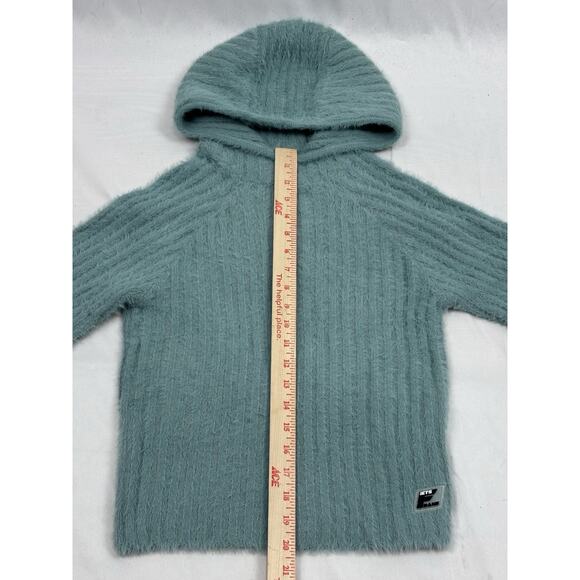 iets frans… Eyelash Hoodie Sweatshirt Aqua Size S NEW Streetwear Athleisure Y2K - Picture 4 of 7